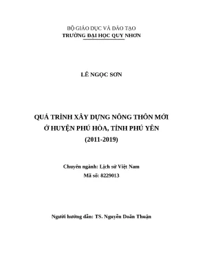 0575 quá trình xây dựng nông thôn mới ở huyện phú hòa tỉnh phú yên 2011 2019 luận văn tốt nghiệp