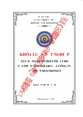 Xây dựng kênh phân phối cho sản phẩm tôm hikari của công ty cổ phần huetronics