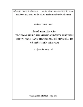 675 tác động rủi ro thanh khoản đến tỷ suất sinh lời tại nhtm cp đầu tư và phát triển vn luận văn thạc sĩ tcnh 2023