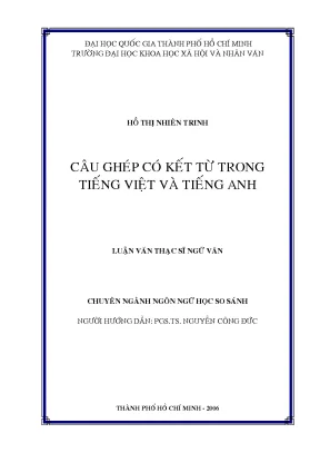 Câu ghép có kết từ trong tiếng việt và tiếng anh