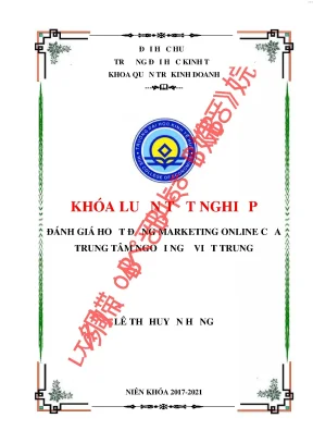 Hoạt động marketing online của trung tâm ngoại ngữ việt trung