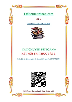 Cac chuyen de ket noi tri thuc toan 6 tap 1