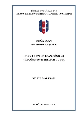 Hoàn thiện kếtoán công nợtạicông ty tnhh dịch vụwm