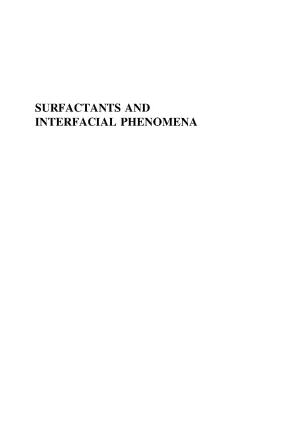 M j rosen surfactants and interfacial phenomena