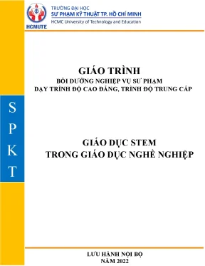 Giáo dục stem trong giáo dục nghề nghiệp giáo trình bồi dưỡng nghiệp vụ sư phạm dạy trình độ cao đẳng trình độ trung cấp