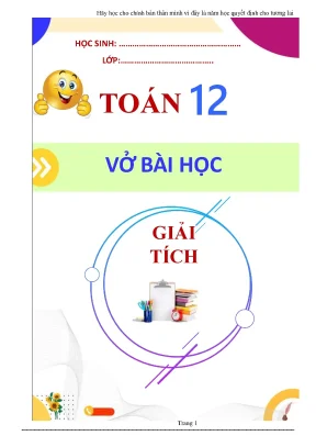 Vo bai hoc mon toan 12 phan giai tich