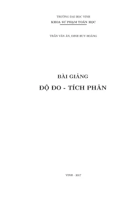 G trình độ đo và tp