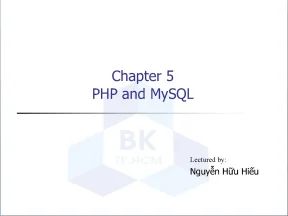 Chapter 5 php and mysql