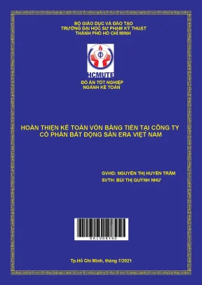 Hoàn thiện kế toán vốn bằng tiền tại công ty cổ phần bất động sản era việt nam