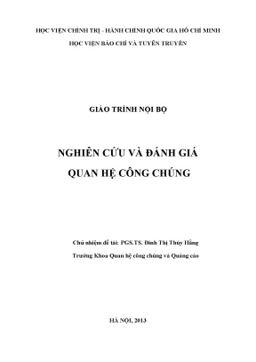 Giáo trình nghiên cứu và đánh giá qhcc 2 copy