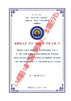 Tìm hiểu quy trình kiểm toán khoản mục nợ phải thu khách hàng tại công ty tnhh kiểm toán thẩm định giá và tư vấn ecovis afa việt nam