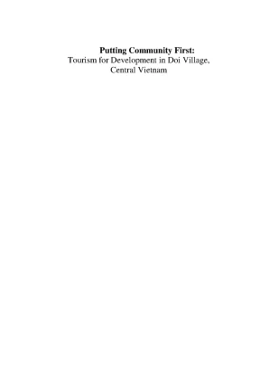 Khóa luận du lịch tourism for development in doi village