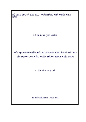 917 mối quan hệ giữa rủi ro thanh khoản và rủi ro tín dụng của các nhtm cp vn luận văn thạc sĩ tcnh 2023