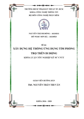 Xây dựng hệ thống ứng dụng tìm phòng trọ trên di động