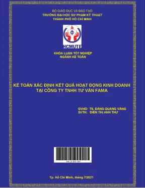 Kế toán xác định kết quả hoạt động kinh doanh
