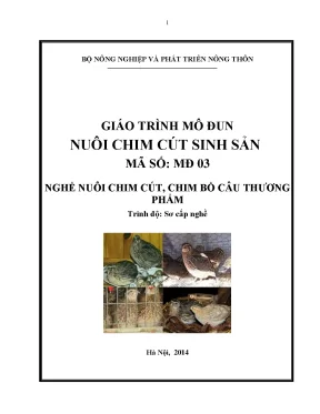 Giáo trình nuôi chim cút sinh sản mđ03 nuôi chim cút chim bồ câu thương phẩm