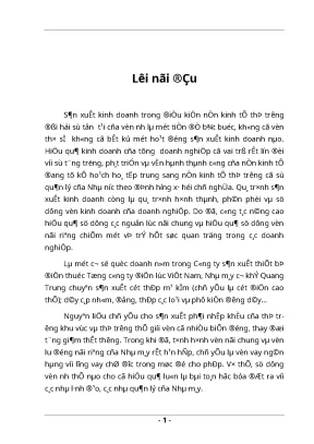 Luận văn tốt nghiệp hiệu quả sử dụng vốn sản xuất kinh doanh ở nhà máy cơ khí quang trung