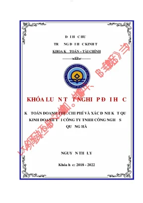 Kế toán doanh thu chi phí và xác định kết quả kinh doanh tại công ty tnhh công nghệ số quảng hà