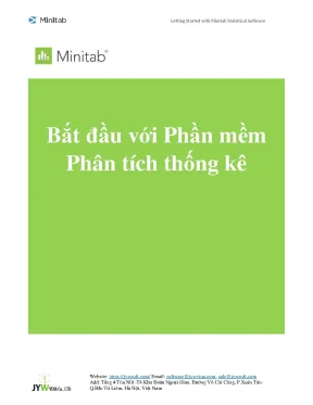 Bắt đầu với phần mềm phân tích thống kê minitab