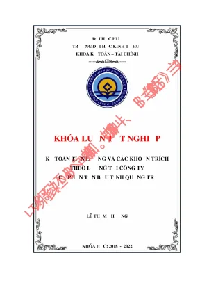 Kế toán tiền lương và các khoản trích theo lương tại công ty cổ phần tấn bửu tỉnh quảng trị
