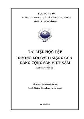 Giáo trình đường lối cách mạng