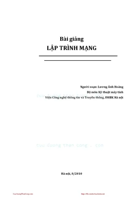 Lap trinh mang luong anh hoang network programming