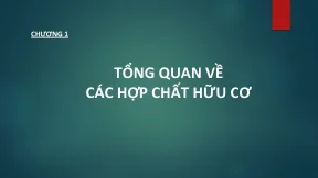 Hóa hữu cơ hóa đại cương 3 chương 1 2 tổng quan về các hợp chất hữu cơ