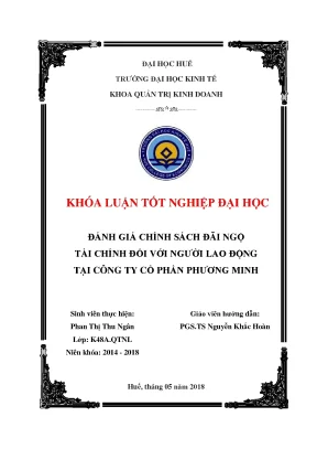Đánh giá chính sách đãi ngộ tài chính đối với người lao động tại công ty cổ phần phương minh