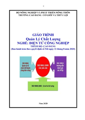 Giáo trình quản lý chất lượng nghề điện tử công nghiệp trình độ cao đẳng