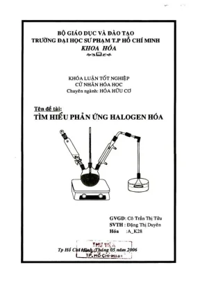 Tìm hiểu phản ứng halogen