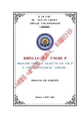 Khóa luận tốt nghiệp hoàn thiện hoạt động xúc tiến hỗn hợp tại trung tâm anh ngữ ames huế