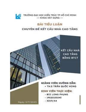 Chuyên đề kết cấu nhà cao tầng