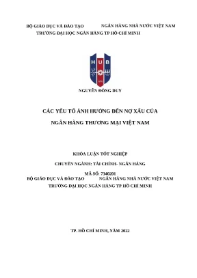 1193 các yếu tố ảnh hưởng đến nợ xấu của nhtm vn khóa luận đại học chuyên ngành tcnh 2023