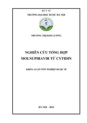 Kl hup nghiên cứu tổng hợp molnupiravir từ cytidin