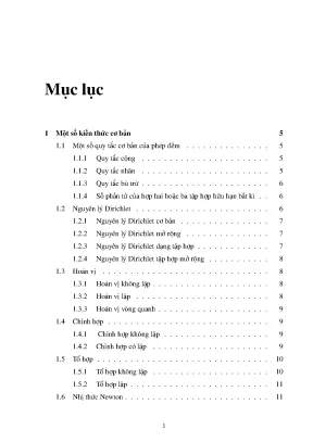 Một số dạng toán tổ hợp qua các kì thi olympic sinh viên toàn quốc