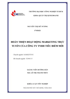 Hoàn thiện hoạt động marketing trực tuyến của công ty tnhh tiêu điểm mới
