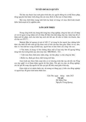 Giáo trình hàn hồ quang nghề xây dựng