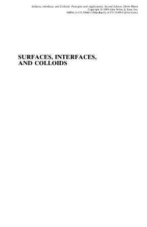 Myers d surfaces interfaces and colloids 2ed wiley 1999t519s