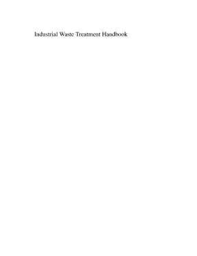 Industrial waste treatment handbook