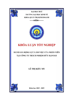 Đánh giá động lực làm việc của nhân viên tại công ty tnhh dh