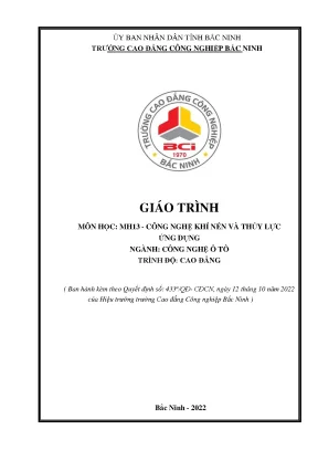 Mh13 công nghệ khí nén và thủy lực ứng dụng
