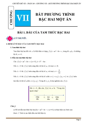 Chuyên đề phương trình bậc hai một ẩn kết nối tri thức
