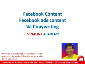 Facebook content copywriting