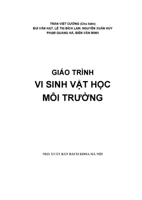 Giáo trình vi sinh vật học môi trường