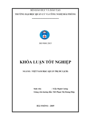 Khóa luận tốt nghiệp xây dựng chương trình du lịch trải nghiệm sông nước miền tây dành cho đối tượng khách du lịch văn phòng của hải phòng