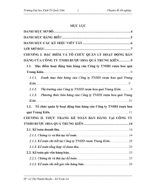 Chuyên đề thực tập hoàn thiện kế toán bán hàng tại công ty trách nhiệm hữu hạn rượu hoa quả trung kiên