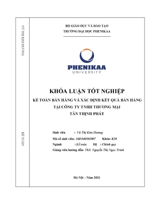 Kế toán bán hàng và xác định kết quả bán hàng tại công ty tnhh thương mại tân thịnh phát