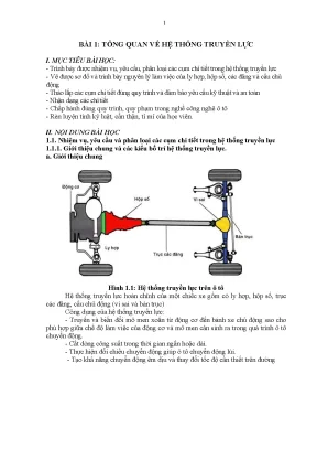 Giáo trình bảo dưỡng sửa chữa hệ thống lái ô tô