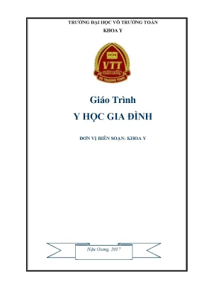 Giáo trình y học gia đình trường đh võ trường toản