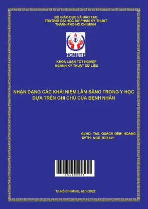 Nhận dạng các khái niệm lâm sàng trong y học dựa trên ghi chú của bệnh nhân